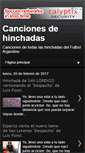 Mobile Screenshot of cancionesdehinchada.com.ar